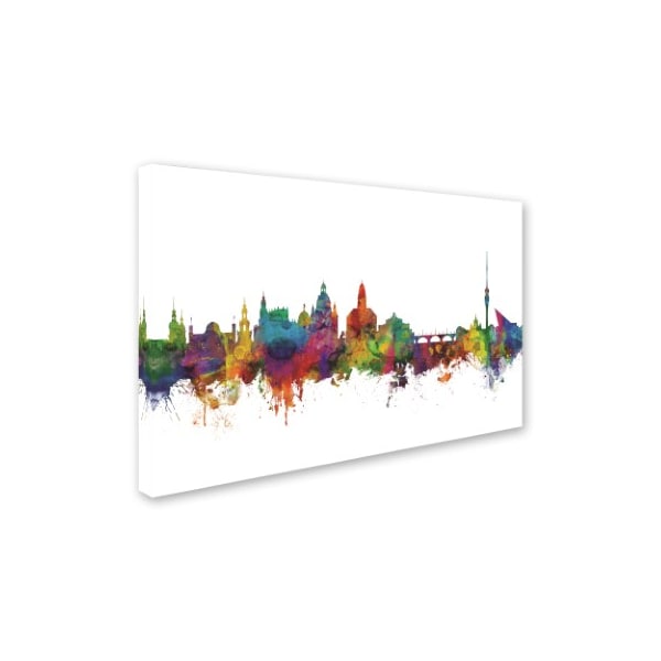 Michael Tompsett 'Dresden Germany Skyline IV' Canvas Art,12x19